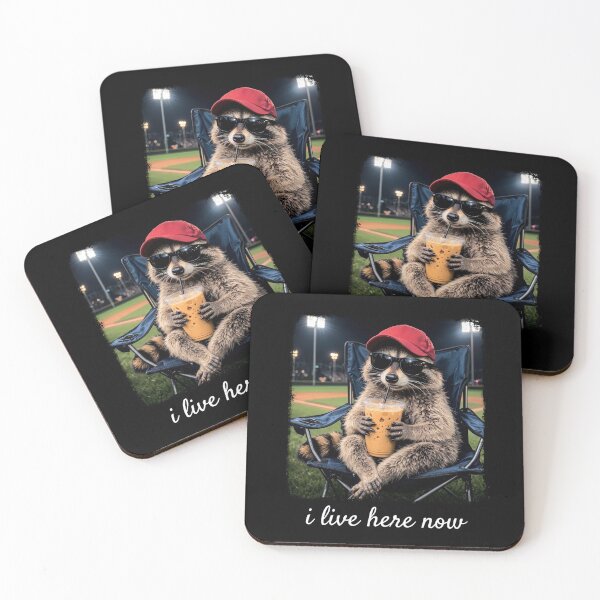 Item preview, Raccoon I live Here Now designed and sold by koffmannohe.