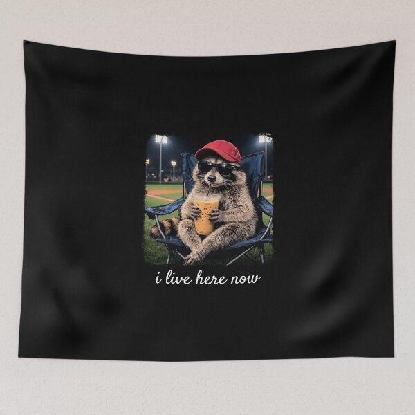 Item preview, Raccoon I live Here Now designed and sold by koffmannohe.