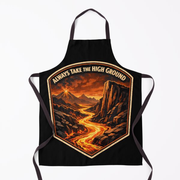 Item preview, Always Take The High Ground Volcanic Trekking Badge designed and sold by agearb.