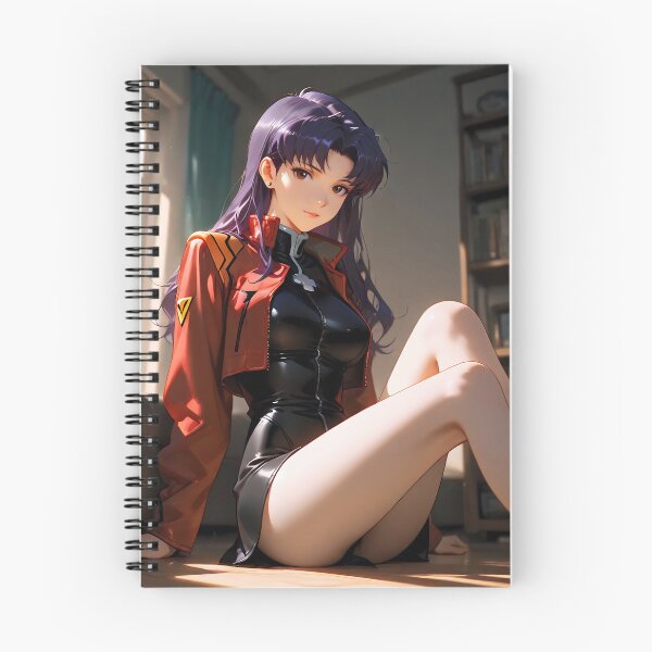 Item preview, Misato Katsuragi Neon Genesis Evangelion Relaxed Room Day Anime Girl Waifu designed and sold by Spraykart.