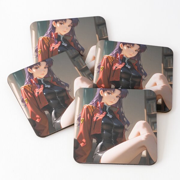 Item preview, Misato Katsuragi Neon Genesis Evangelion Relaxed Room Day Anime Girl Waifu designed and sold by Spraykart.