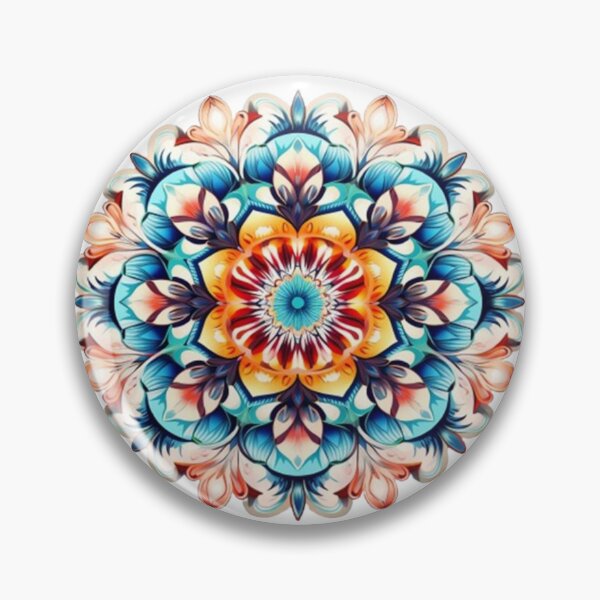 Item preview, Vibrant Floral Mandala Kaleidoscope Art designed and sold by KrisGraphic45.