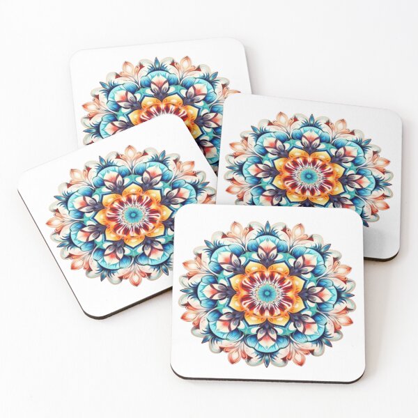 Item preview, Vibrant Floral Mandala Kaleidoscope Art designed and sold by KrisGraphic45.