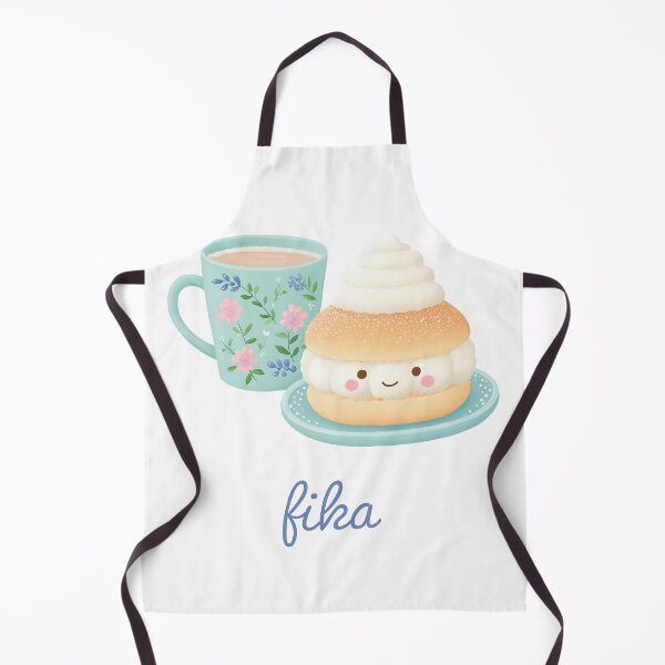 Item preview, Kawaii Coffee and Semla Fika Cute Scandinavian Art designed and sold by BobaBunny76.