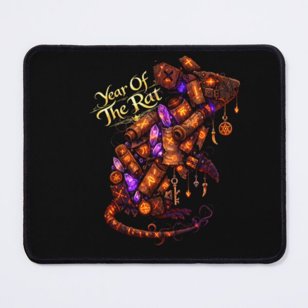 Item preview, Year Of The Rat Zodiac – Rat Design on Black designed and sold by printedartgoods.