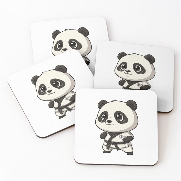 Item preview, Cute Chibi Panda Karate Black Belt Martial Arts designed and sold by k3rstman1.