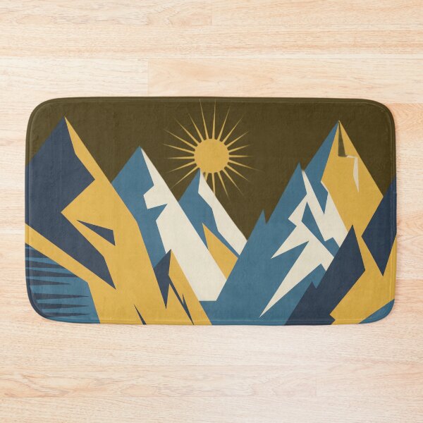 Item preview, Modern Mountain Road at Sunrise designed and sold by KiraChie.