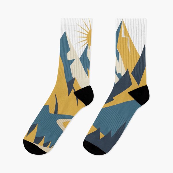 Item preview, Modern Mountain Road at Sunrise designed and sold by KiraChie.