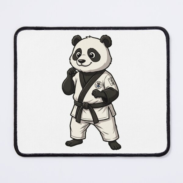 Item preview, Cute Panda Martial Artist Black Belt Gi designed and sold by k3rstman1.