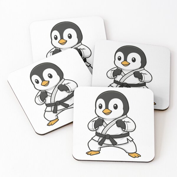 Item preview, Cute Chibi Penguin Karate Black Belt Martial Arts designed and sold by k3rstman1.