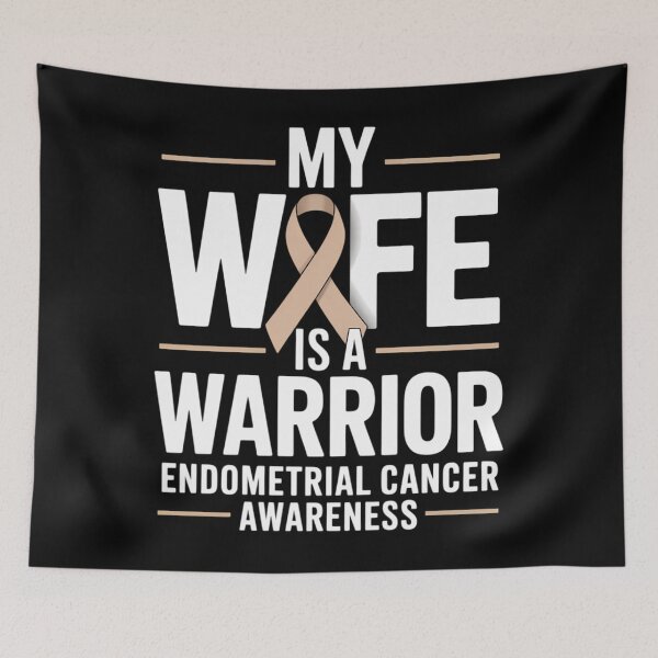 Item preview, My Wife is a Warrior Endometrial Cancer Awareness designed and sold by EllenJast.
