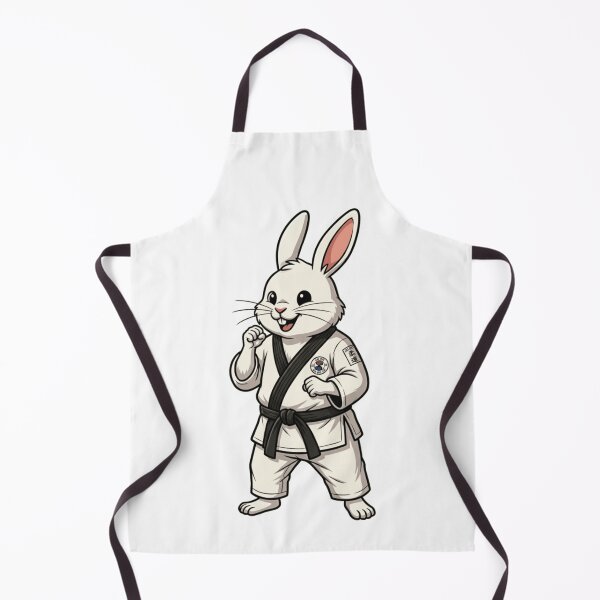 Item preview, Judo Rabbit Martial Artist Black Belt Bunny designed and sold by k3rstman1.
