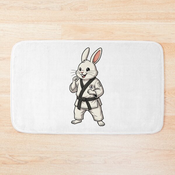 Item preview, Judo Rabbit Martial Artist Black Belt Bunny designed and sold by k3rstman1.