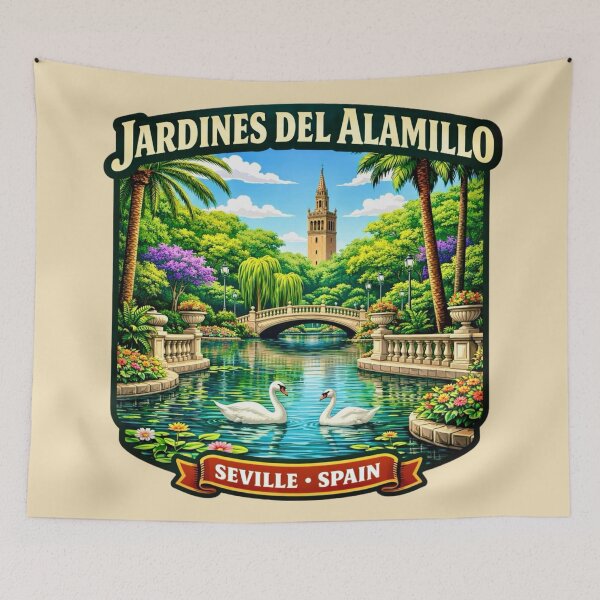 Item preview, Jardines del Alamillo, Seville, Spain designed and sold by Myra365Art.