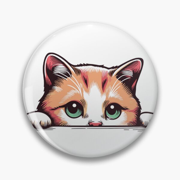 Item preview, Curious Siamese Cat Peeking Retro Illustration designed and sold by KrisGraphic45.