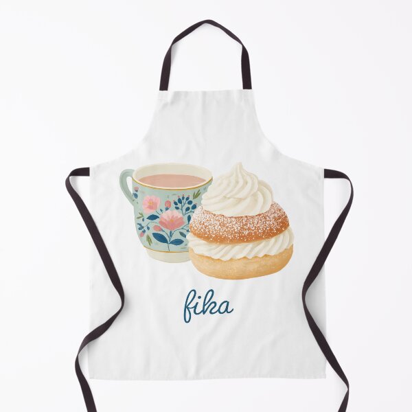 Item preview, Kawaii Coffee and Semla Fika Cute Scandinavian Art designed and sold by BobaBunny76.