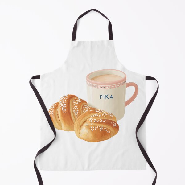 Item preview,  Kawaii Coffee and Kanelbullar Fika Cute Scandinavian Art designed and sold by BobaBunny76.