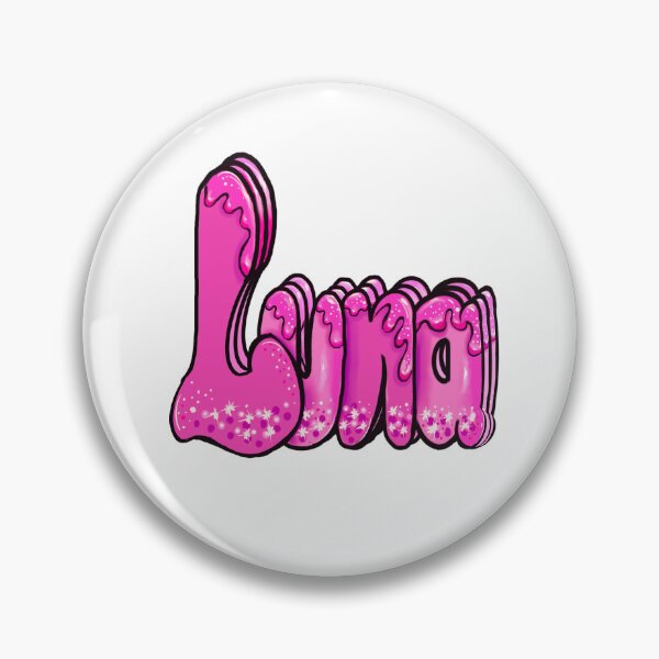 Item preview, Luna Name - Personalized gifts in vintage pink with drips designed and sold by Artonmytee.