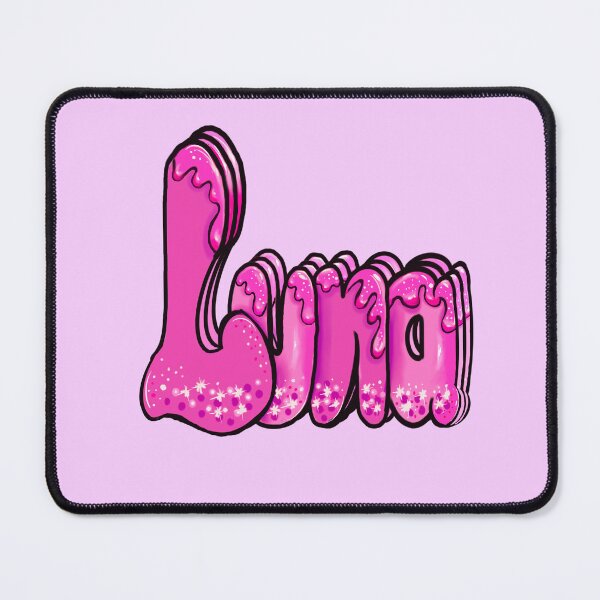 Item preview, Luna Name - Personalized gifts in vintage pink with drips designed and sold by Artonmytee.