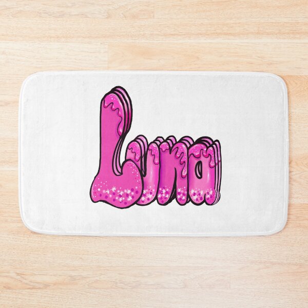 Item preview, Luna Name - Personalized gifts in vintage pink with drips designed and sold by Artonmytee.