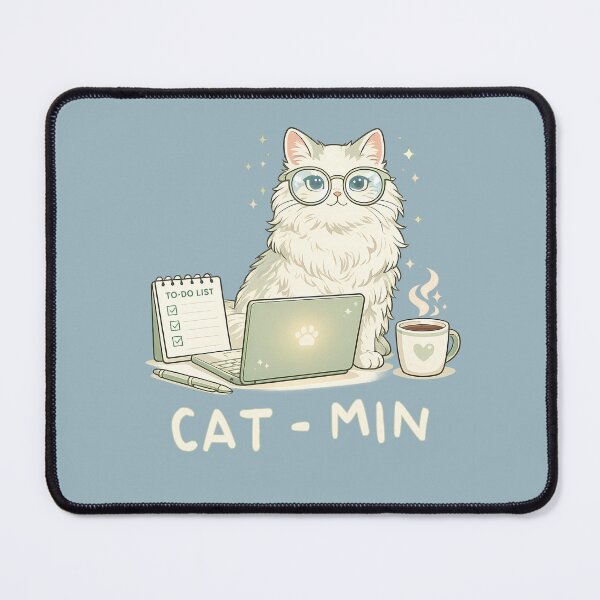 Item preview, Cat-Min Admin Night Manager Office Cat designed and sold by After-Static.