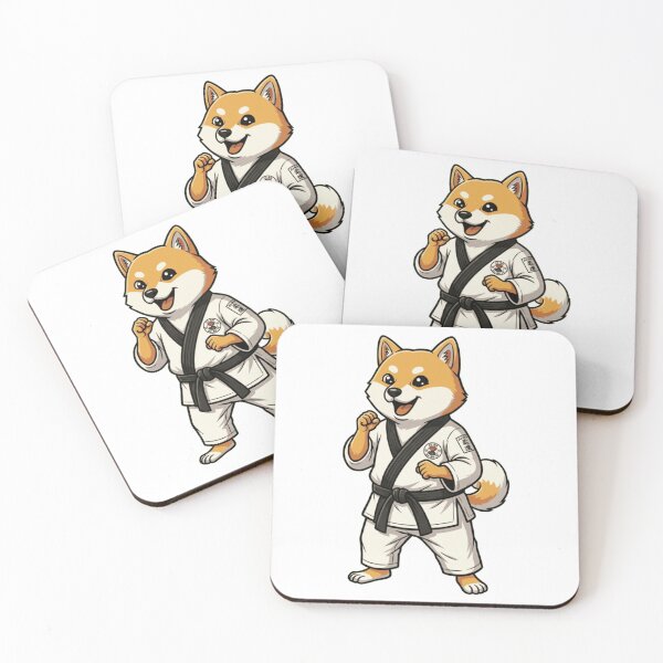 Item preview, Martial Arts Shiba Inu Judo Dog Black Belt designed and sold by k3rstman1.