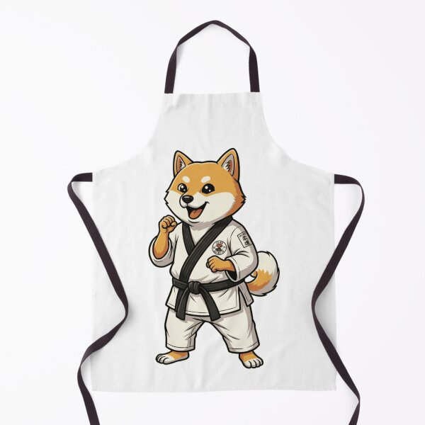 Item preview, Martial Arts Shiba Inu Judo Dog Black Belt designed and sold by k3rstman1.
