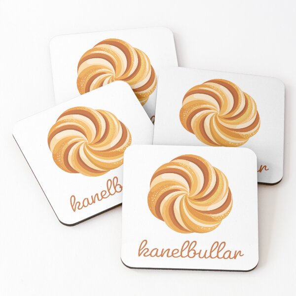 Item preview, Kanelbullar Swedish Cinnamon Bun Cozy Bakery Art designed and sold by BobaBunny76.
