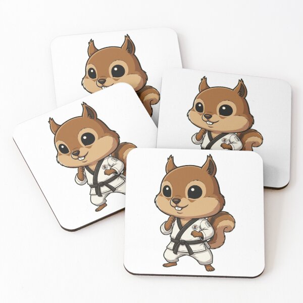 Item preview, Cute Chibi Squirrel Karate Black Belt designed and sold by k3rstman1.