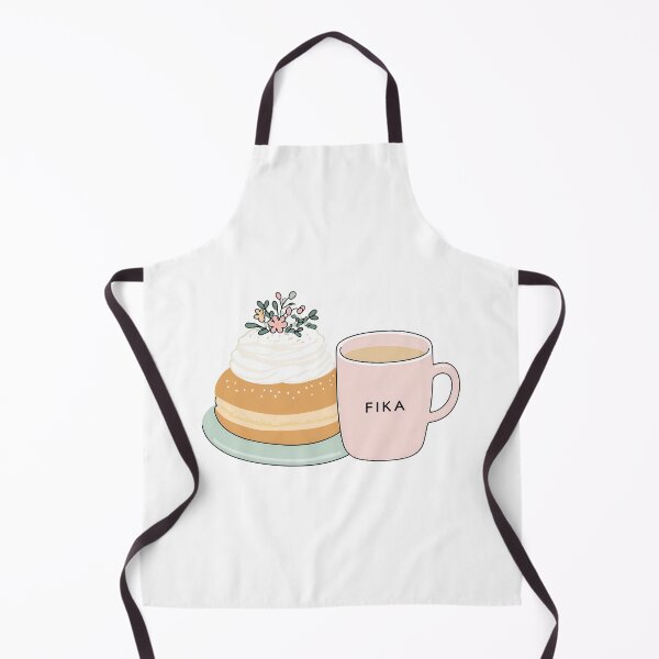 Item preview, Kawaii Coffee and Semla Fika Cute Scandinavian Art designed and sold by BobaBunny76.
