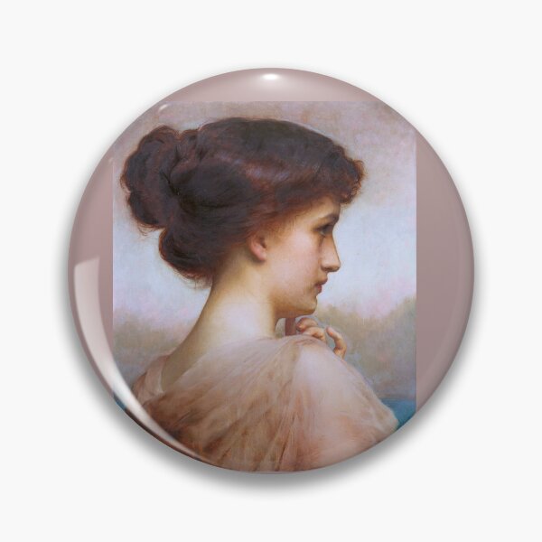 Item preview, Sappho in profile, poetic muse by Adolphe Piot designed and sold by L'Atelier 1888.