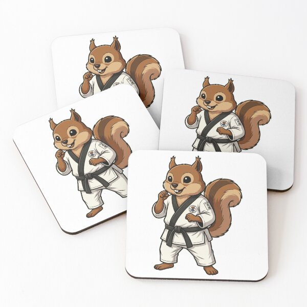 Item preview, Cute Karate Squirrel Martial Artist Black Belt designed and sold by k3rstman1.