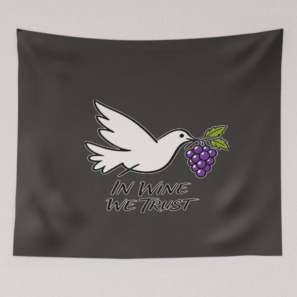 Item preview, In Wine We Trust - Funny Wine Lover & Sommelier Graphic designed and sold by hogardevinos22.
