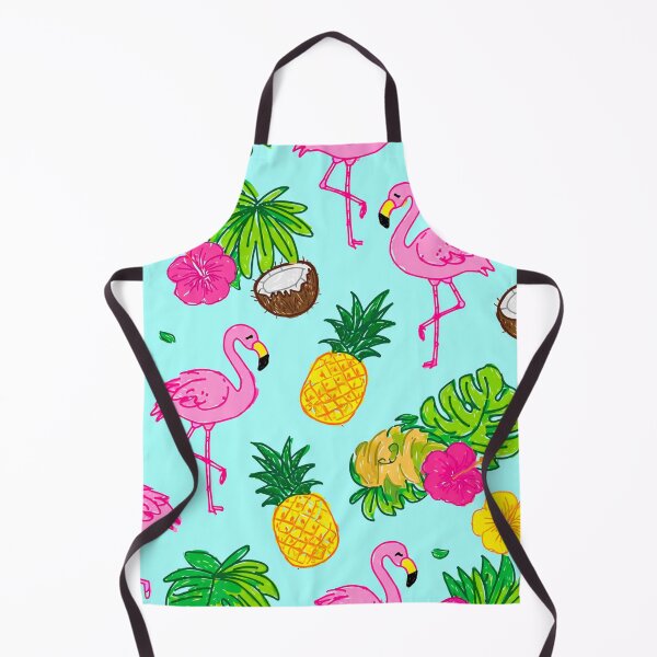 Item preview, Tropical Summer Hand-Drawn Pattern – Pineapples, Watermelons & Flamingos designed and sold by skysshobu.