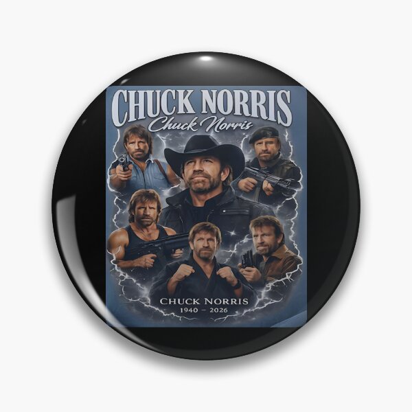 Item preview, Chuck Norris 1946-2026, Rest In Power Western Legend Patriotic, Cowboy Vintage Tribute  designed and sold by HyphThonia.
