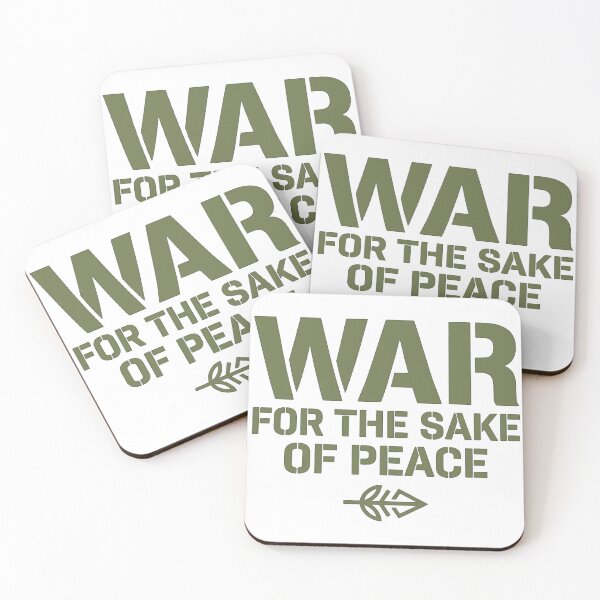 Item preview, War For The Sake Of Peace Military designed and sold by DraftAndDoneArt.