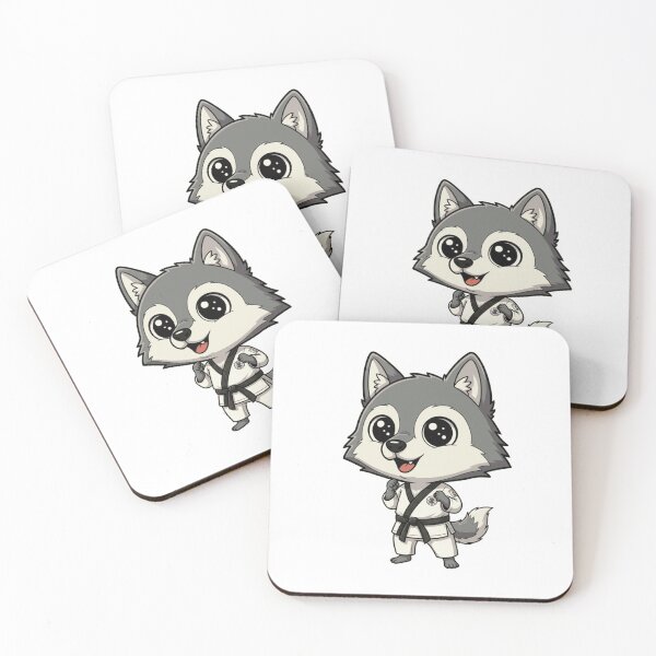 Item preview, Cute Chibi Wolf Martial Arts Black Belt designed and sold by k3rstman1.