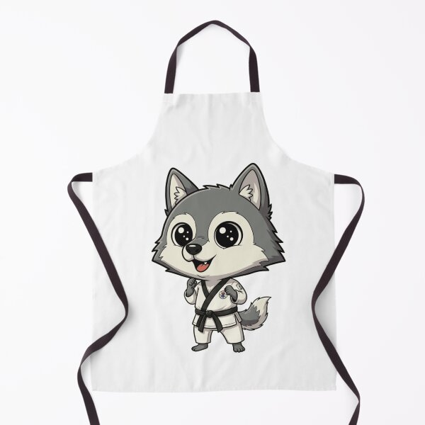 Item preview, Cute Chibi Wolf Martial Arts Black Belt designed and sold by k3rstman1.