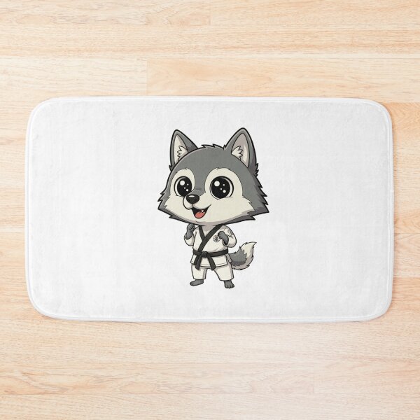 Item preview, Cute Chibi Wolf Martial Arts Black Belt designed and sold by k3rstman1.