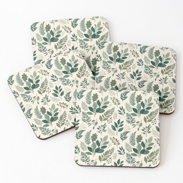 Item preview, Forest Botanical Pattern – Elegant Green Seamless Design designed and sold by OpenDreamArts.