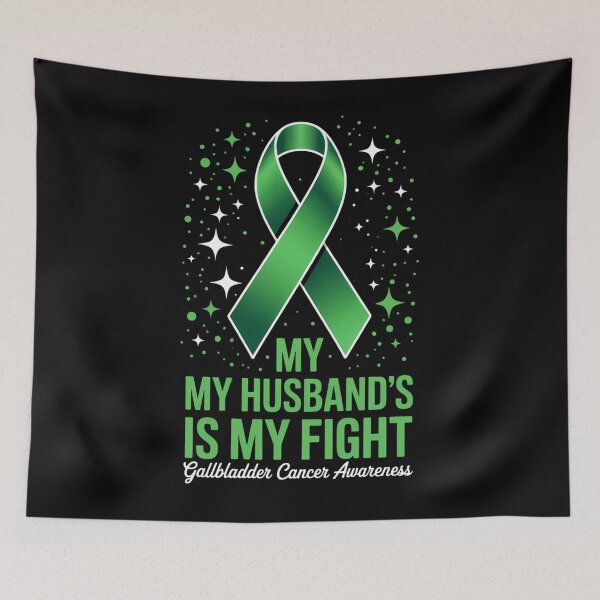 Item preview, My Husband's Fight Is My Fight Gallbladder Cancer Awareness designed and sold by EllenJast.