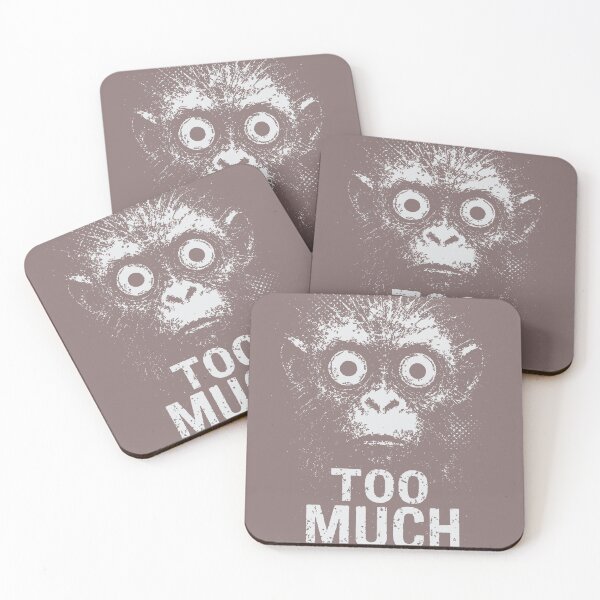 Item preview, Overwhelmed energy captured in a chaotic monkey expression. designed and sold by Dejbar.