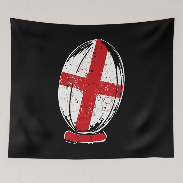 Item preview, England Flag Rugby Ball Vintage Distressed Style designed and sold by GabrieSketcham.