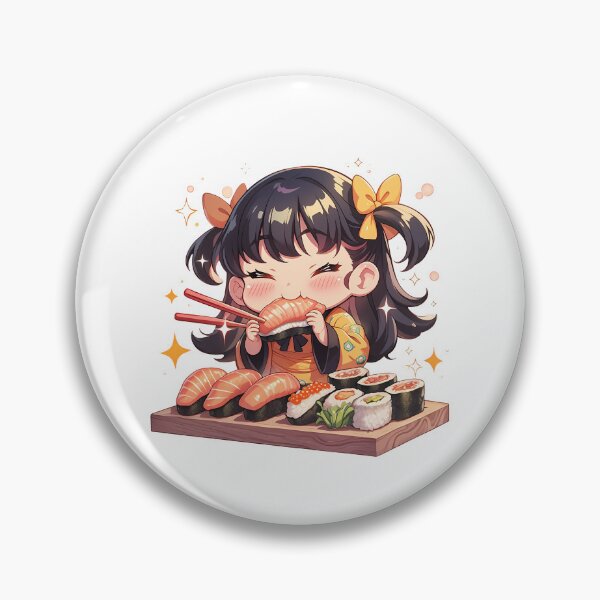 Item preview, Karen Araragi Bakemonogatari Chibi Sushi Sparkle Mood designed and sold by Spraykart.