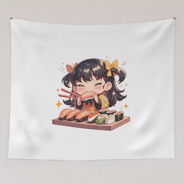 Item preview, Karen Araragi Bakemonogatari Chibi Sushi Sparkle Mood designed and sold by Spraykart.