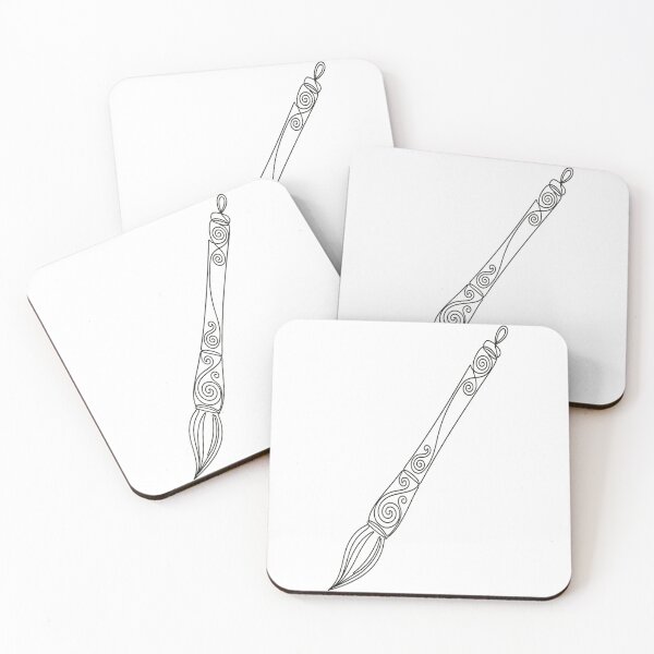 Item preview, Minimal Line Art-Paintbrush designed and sold by DinsignStudio.