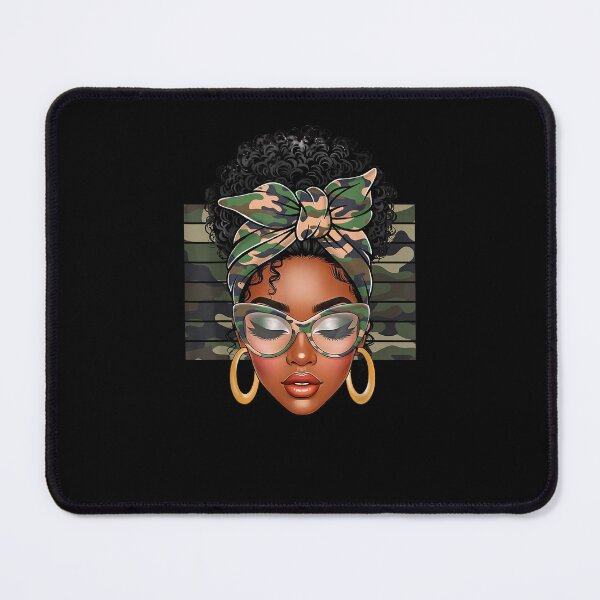 Item preview, Afro Black Women African American Black History Month Camo designed and sold by Ivanbrockhouse.