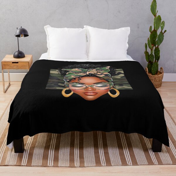 Item preview, Afro Black Women African American Black History Month Camo designed and sold by Ivanbrockhouse.