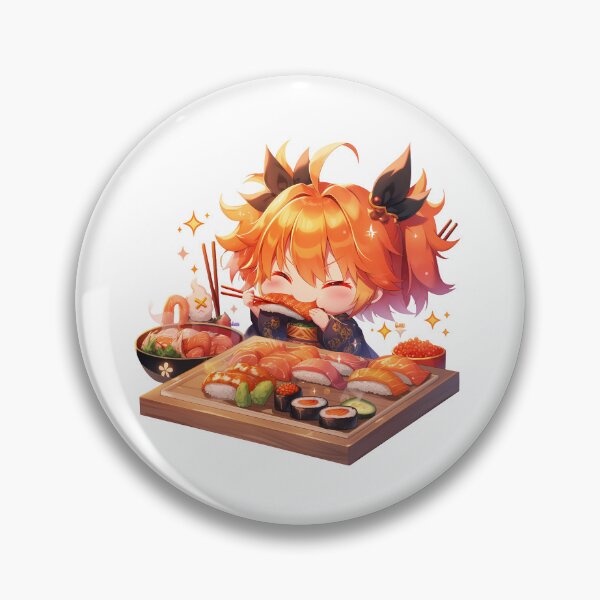 Item preview, Gudako Fate Grand Order Chibi Sushi Feast Sparkles designed and sold by Spraykart.