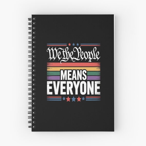 Item preview, We The People Means Everyone US Constitution LGBT Pride 1 designed and sold by NicolaMail.
